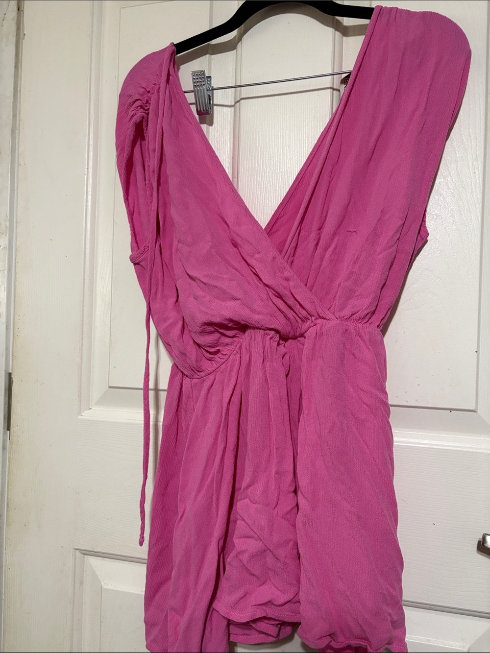 Pink Women's Wrap Romper - Brand Unspecified